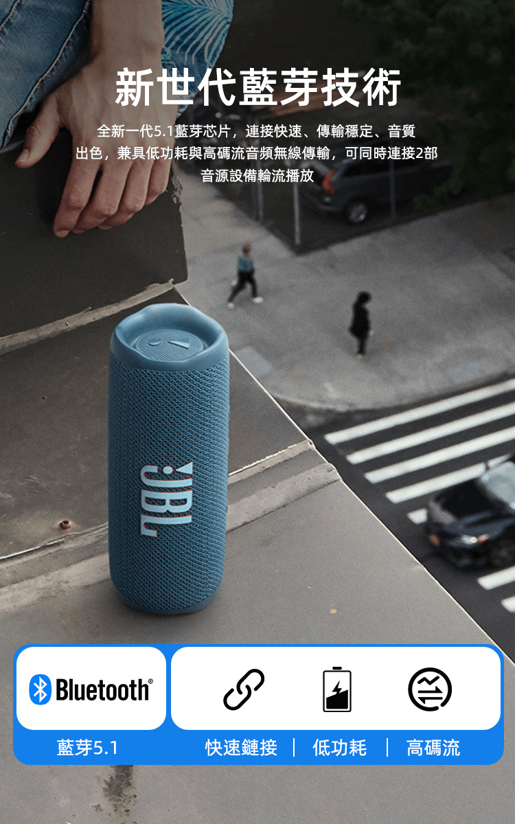 JBL Flip 6 便攜式防水藍芽喇叭 7色可選 音樂萬花筒六代 多臺串聯